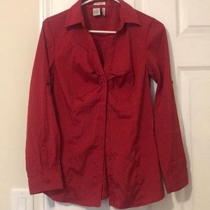 Long sleeve button up.